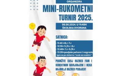 Školski turnir u mini-rukometu