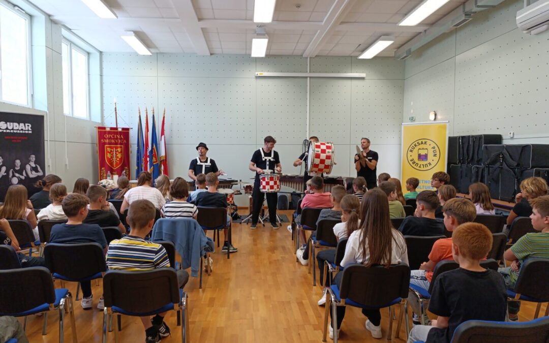 Sudar Percussion u našoj Školi! – Ruksak (pun) kulture