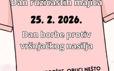 Dan ružičastih majica – Dan borbe protiv vršnjačkog nasilja