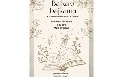 Prigodni program četvrtog razreda – projekt Bajka o bajkama
